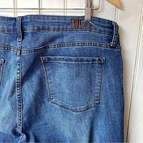 Kut From The Kloth Carrie Boyfriend Mid Rise Denim Blue Jeans Sz 16 - Picture 6 of 11